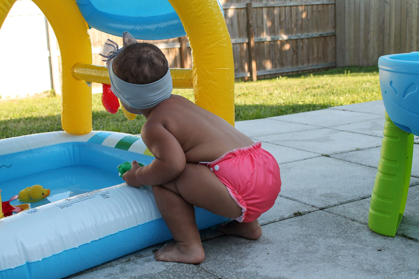 Cheeky Cloth One Size Reusable Swim Diaper "Punch Pink"