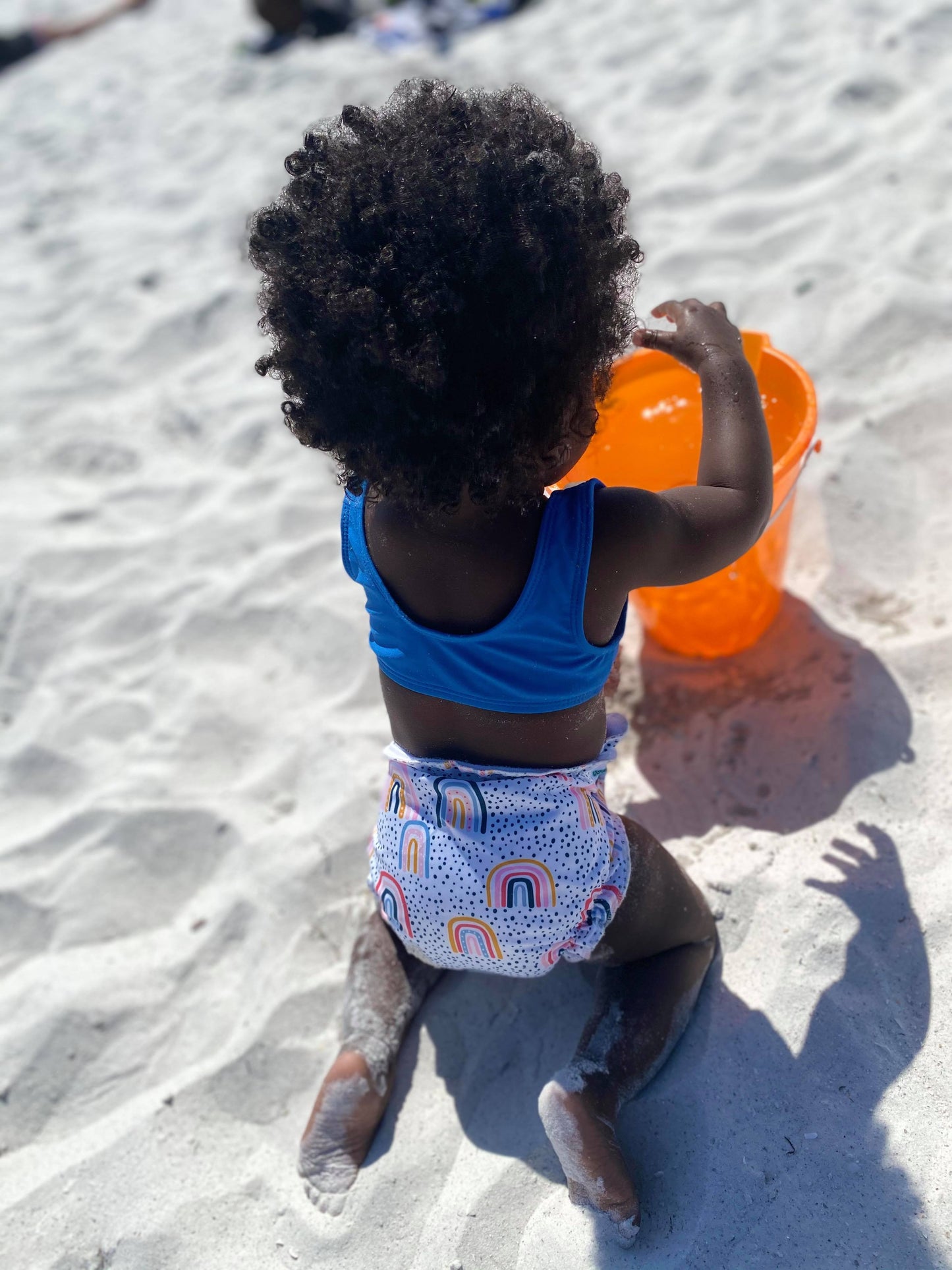 Cheeky Cloth One Size Reusable Swim Diaper "Rainbow"