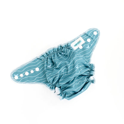 Cheeky Cloth One Size Reusable Swim Diaper "Whale Tails"