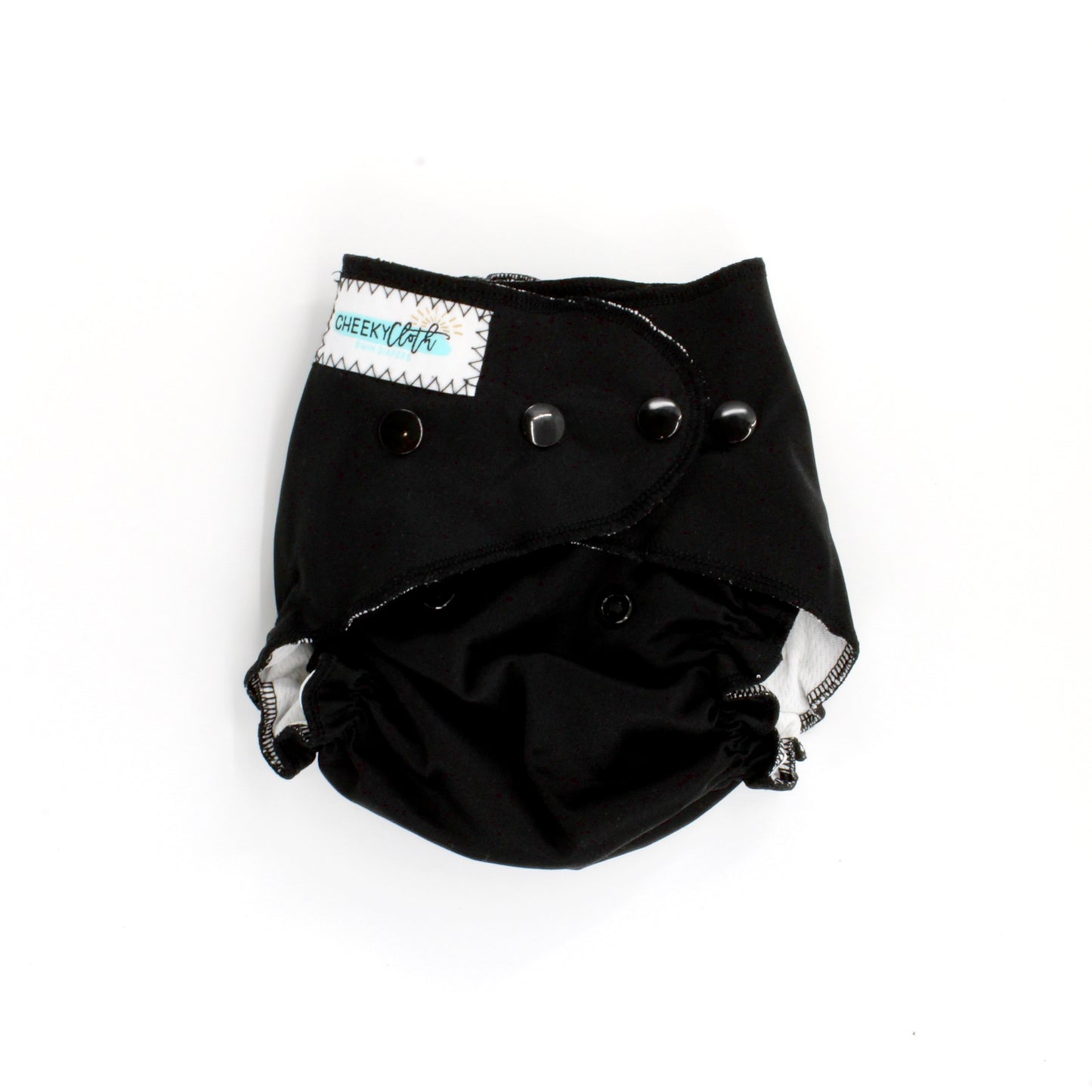 Cheeky Cloth One Size Reusable Swim Diaper "Back in Black"