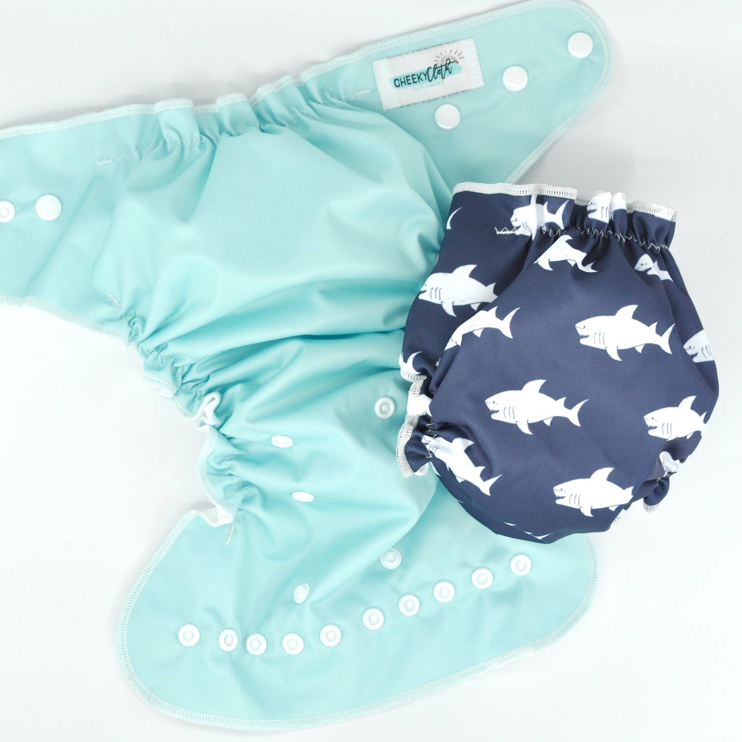 Cheeky Cloth One Size Reusable Swim Diaper "Tame Teal”