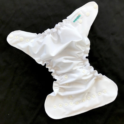 Cheeky Cloth One Size Reusable Swim Diaper "Bright White”